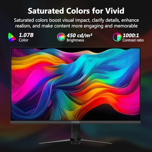 Z-Edge 27 inch IPS 4K Computer PC Monitor, UHD 3840x2160 - Image 5