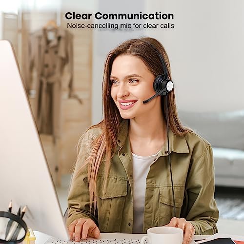 MKJ Cisco Phone Headset Corded RJ9 Telephone Headset Noise Canceling Mic - Image 3