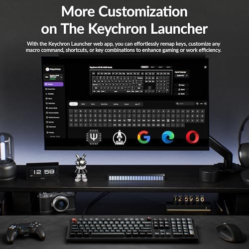 Keychron V6 8K Full Size Wired Mechanical Keyboard with Programmable Knob, 8000 Hz Polling Rate, OSA PBT Keycaps, Hot-swappable Banana Switchs, RGB Backlit for Mac Windows Linux - Image 6