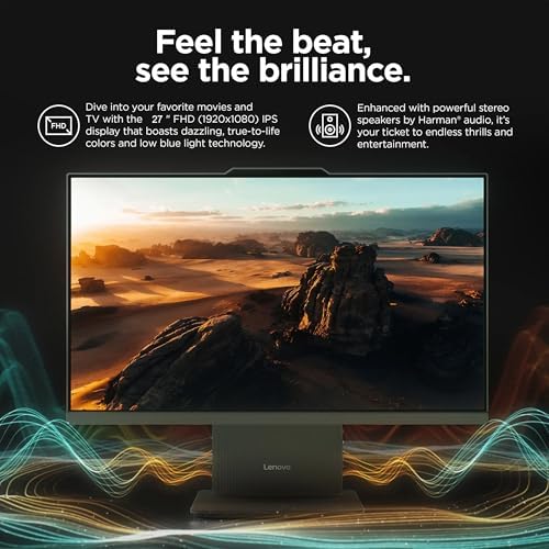 Lenovo IdeaCentre 27" All-in-One Desktop Computer, 10-core Intel i7-13620H, 64GB DDR5, 2TB SSD, Wi-Fi 6, USB-C, HDMI in&Out, Wired KB&Mouse, Windows 11 Pro - Image 6