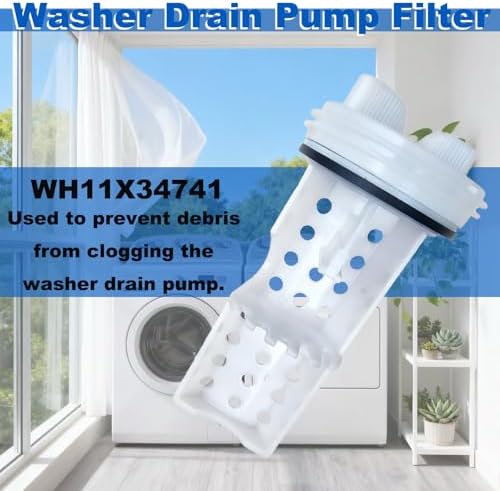 Washer Drain Pump Filter WH11X34741 for GE Washing Machine - Image 2
