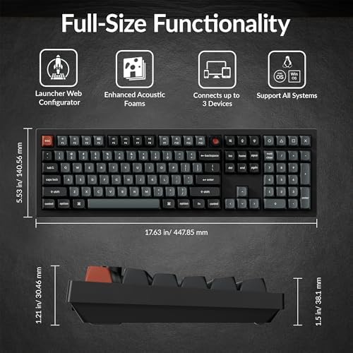 Keychron V6 8K Full Size Wired Mechanical Keyboard with Programmable Knob, 8000 Hz Polling Rate, OSA PBT Keycaps, Hot-swappable Banana Switchs, RGB Backlit for Mac Windows Linux - Image 2