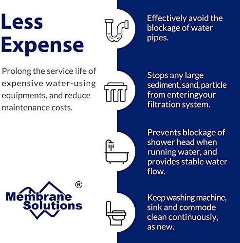 Membrane Solutions 5 Micron 10"x2.5" Polypropylene Sediment Water Filter - Image 5