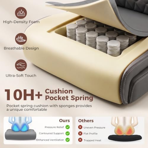 High Back Executive Office Chair with Inflatable Lumbar Support - Image 6