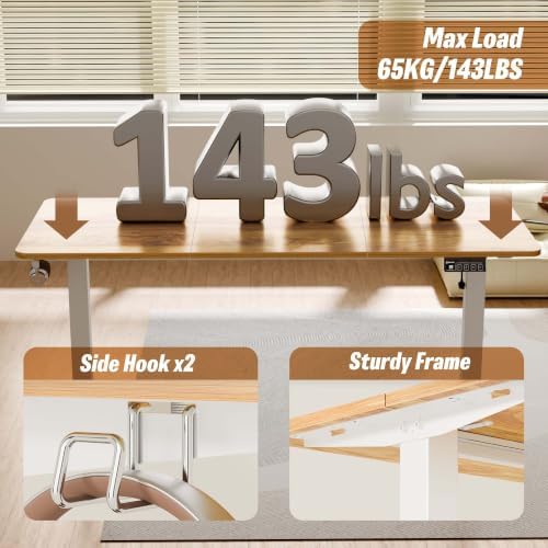 55"x24" Standing Desk, Height Adjustable Sit-Stand for Home Office - Image 5