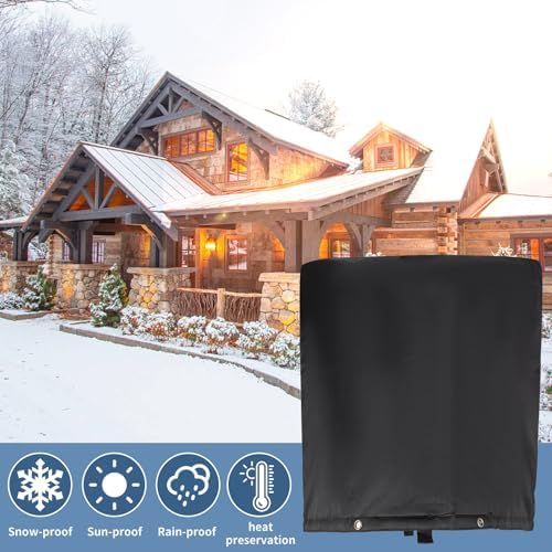 Insulated Backflow Preventer Pouch - Outdoor Pipe Insulation for Winter, Well Pump & Sprinkler Valve Protection (Black 30" W×26" H) - Image 5