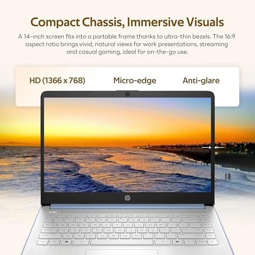 HP Stream 14" HD Student&Business Laptop with AI Copilot, Intel Processor N150, 4GB RAM, 1.12TB Storage (128GB UFS + 1TB Docking Station), 1 Year Office 365, 720p Webcam, Win 11, Sky Blue - Image 4