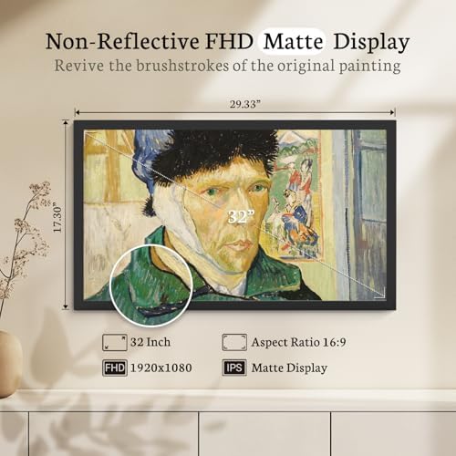 BSIMB 32" Digital Picture Frame, Anti-Glare Screen, Dual-Band Wi‑Fi, 64GB - Image 3