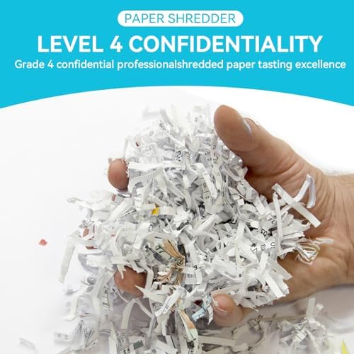 Majnesvon 22-Sheet Cross Cut Paper Shredder - P4 Security & Ultra Quitet, 9.24 Gallons Pullout Waste Bin & Auto Reverse, Heavy Duty Paper/Credit Cards/Staple/Clips Shredder for Home Office (22-Sheet) - Image 3