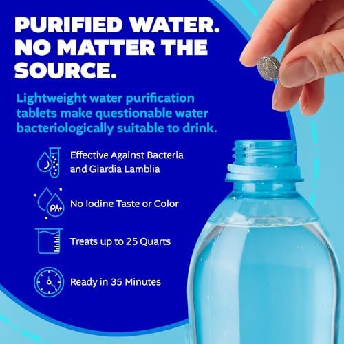 Potable Aqua Water Purification Tablets With PA Plus - Two 50 count Bottles - Image 4