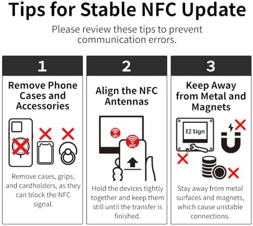 [Santek] EZ Sign NFC E-Paper Display – Battery-Free, 0.13" Ultra-Thin Rewritable 2-Color Display, Unique ID & Name Tag, No Pairing, PC/Android/iOS Compatible IP65 (Black, 4.2 inch) - Image 5