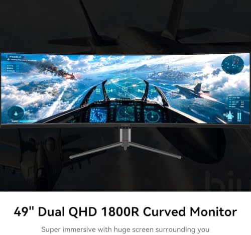 INNOCN 49" Curved DQHD 5120 x 1440P 240Hz 1800R Ultrawide Gaming Monitor - Image 3