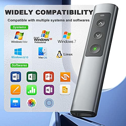 Metal Wireless Presentation Clicker, 2-in-1 USB Type-C Dual Receiver - Image 7