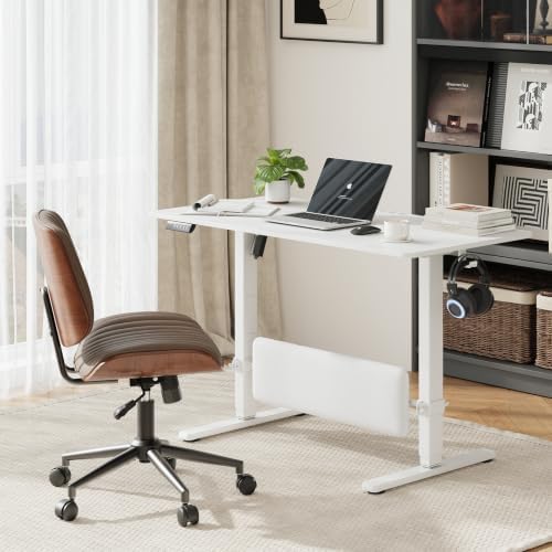 MALOL 47" x 24" Height Adjustable Electric Standing Desk, White - Image 2