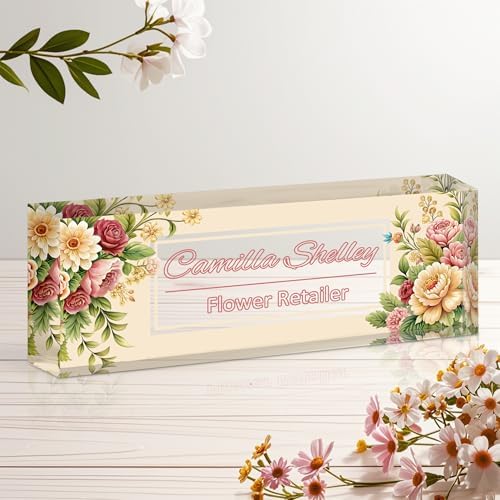 Ship Next Day Desk Name Plate Personalized, Custom Name Plate for Desk by Unknown