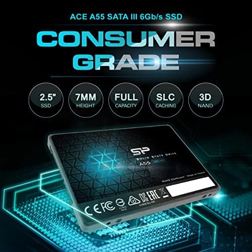 Silicon Power 1TB SSD 3D NAND A55 SLC Cache Performance Boost SATA III 2.5" Internal Solid State Drive (SP001TBSS3A55S25) - Image 3