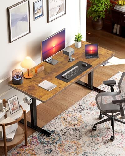 HUANUO 71 x 30 Inch Large Electric Standing Desk, Brushless Motor, Vintage - Image 2