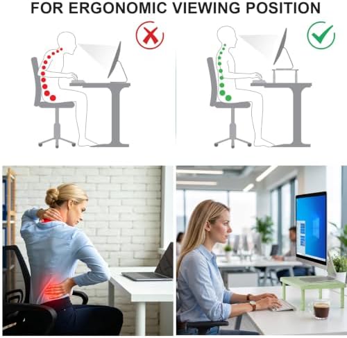WALI Computer Monitor Stand for Desk, Adjustable Laptop Riser, up to 44 lbs - Image 6