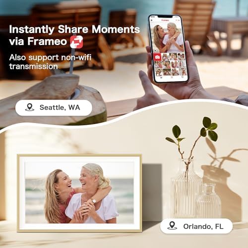 Digital Picture Frame, Frameo 15.6'' Digital Photo Frame WiFi Large Display - Image 4