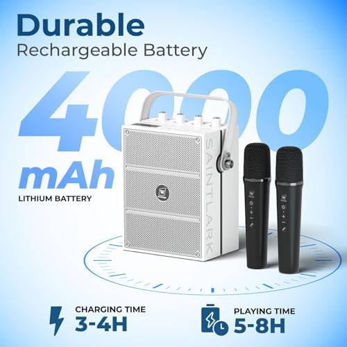 100W Bluetooth Speaker with 2 Wireless Microphones S99 - Image 6
