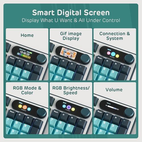 RK ROYAL KLUDGE S98 Wireless Mechanical Keyboard with Smart Display & Knob - Image 3