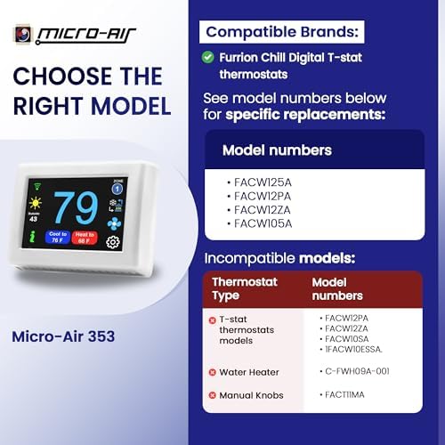 MICRO-AIR EasyTouch Digital RV Thermostat Replacement, 353 White - Image 3