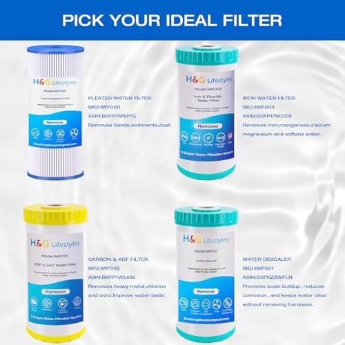 H&G Lifestyles 10" x 4.5" Iron Water Filter Cartridge for Well Water - Image 7