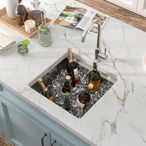 17"x17" Bar Prep Sink Undermount Workstation - Image 2