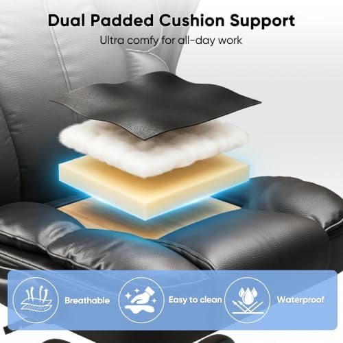 Kensaker Managerial Executive Chair with Adjustable Headrest - Image 4