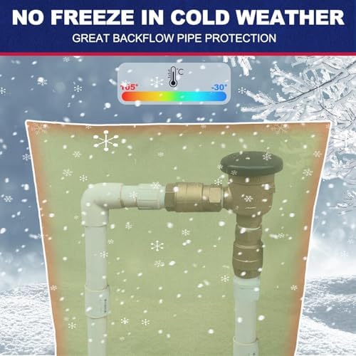 Insulated Backflow Preventer Pipe Pouch, 18W x 34H in, Green - Image 5