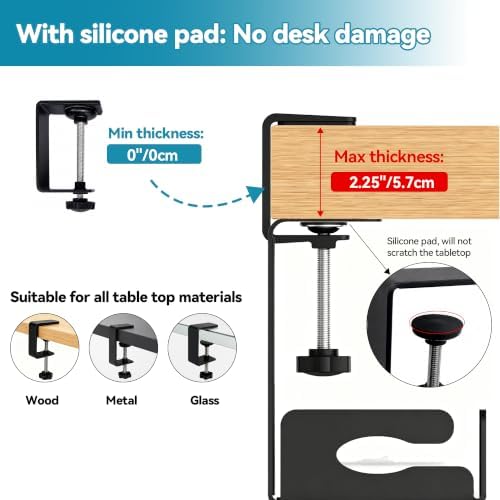 Under Desk Cable Management Tray, Expandable Metal Organizer - Image 5