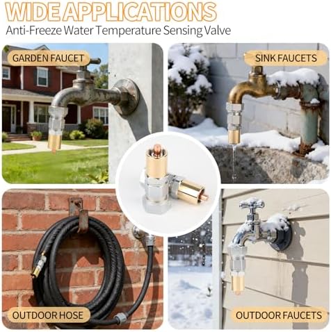 Freeze Protection for Outdoor Faucet - Heavy Duty Outdoor Garden Faucet Valve, Quick Install Water Saver for Lawn, Yard & Farm Faucets(1PCS) - Image 3