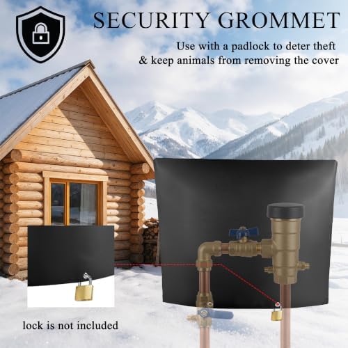 30"Wx26"H Backflow Preventer Insulation Cover, Sprinkler Covers for Outside - Image 5