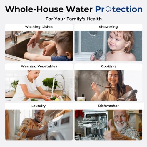 iSpring F3WGB32B 4.5" x 20" 3-Stage Whole House Water Filter - Image 4