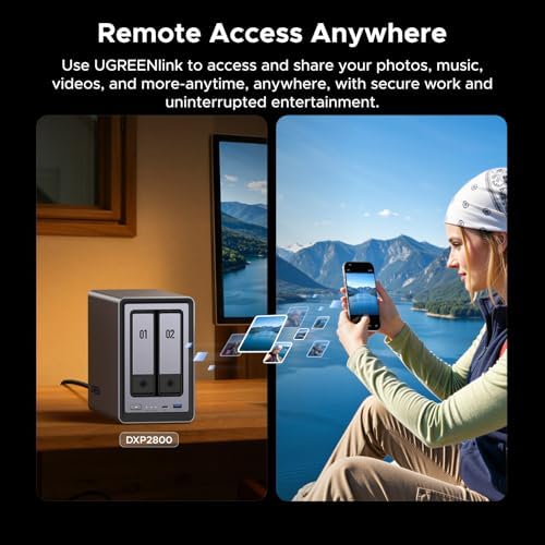 UGREEN NAS DXP2800 2-Bay for Advanced Home Users, Remote Workers & Creators - Image 5
