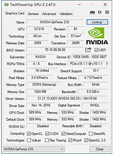 QTHREE GT 210 Graphic Card,1024 MB,DDR3,64 Bits,HDMI,DVI,VGA,589 MHz Core Frequency Desktop Video Card for PC Working,PCI Express x16,Low Profile - Image 7