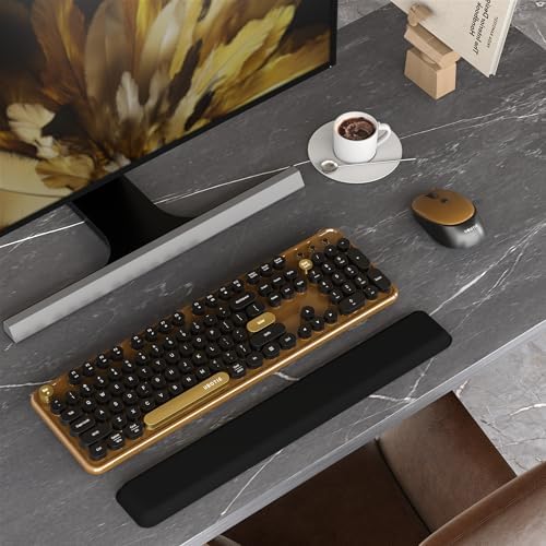 Colorful Wireless Computer Keyboards Mouse Combos (Black Brown) - Image 2