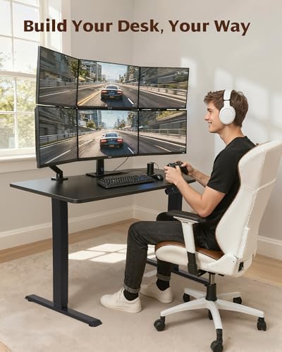 TOPSKY Dual Motor Standing Desk Frame, 225 lbs Capacity, Black - Image 6