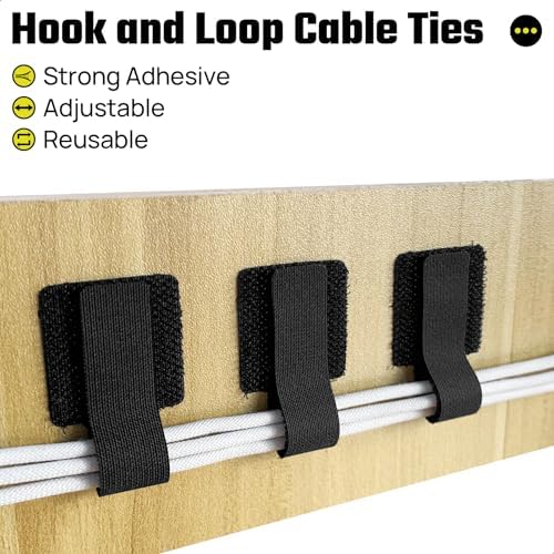 Matenf Cord Organizer for Desk, Under Desk Wire Management, 30 PCS - Image 3