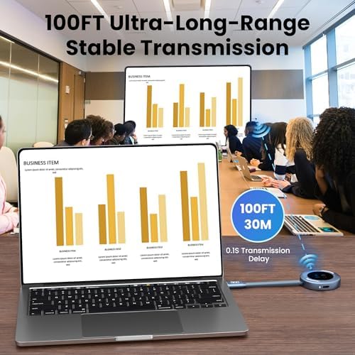 Wireless Hdmi Transmitter and Receiver, 4K Decode 1080P@60Hz HD Extender Plug&Play Portable 2.4G/5G with LED Screen Wireless Hdmi Kit for Audio to Monitor from Laptop/Pc/Tv Box/Projector - Image 5