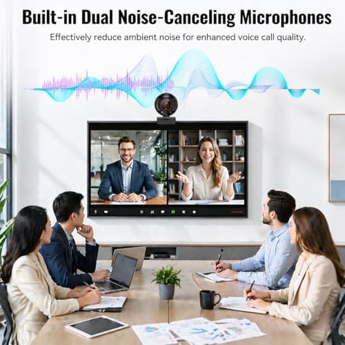 4K Webcam for PC Computer PDAF Autofocus with Built-in Microphone Windows - Image 4