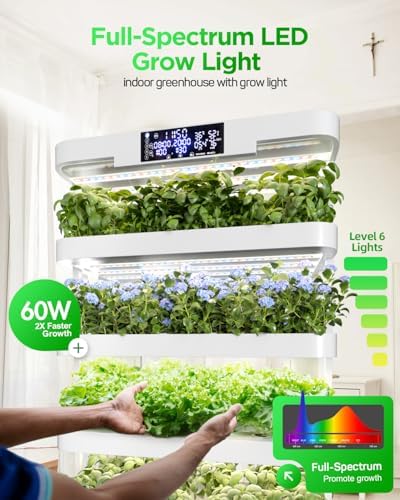 Woolooloo Large Hydroponics Growing System Kit, 5-Tier Indoor Herb Garden with Smart Climate Control, Auto Misting, Full Spectrum Grow Light, Vertical Hydroponic System for Home or Commercial - Image 3