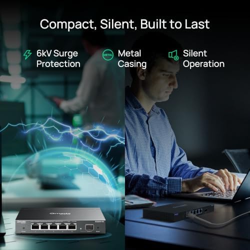 Omada ES206X-M2, 5 Port 2.5G Easy Managed Switch - Image 3