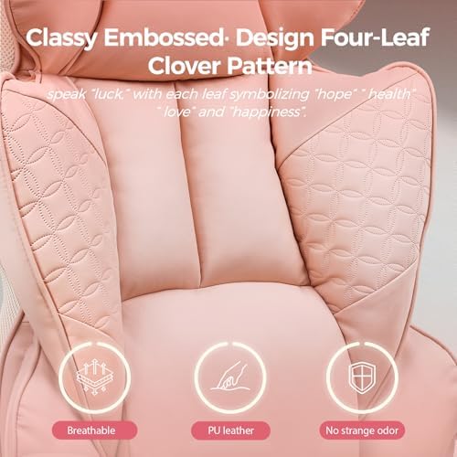 COMHOMA Big and Tall Office Chair Heavy Duty Wide Ergonomic Gaming Chair with Deluxe Embossing Designed Leather with Foot Rest,145°Reclining Adjustable Armrests Pocket Spring Back Support and Pillow - Image 5