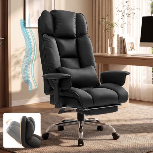 SEDETA Executive Home Office Chairs with Footrest,PU Leather Computer Chair by SEDETA