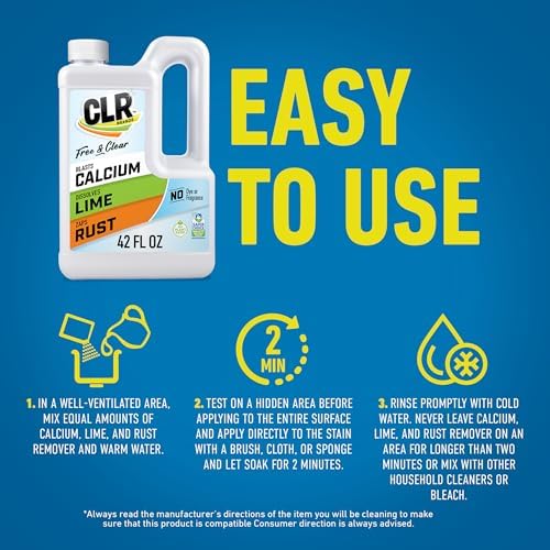 CLR Brands Calcium, Lime & Rust Remover Free & Clear, 42 oz. Bottle - Image 5