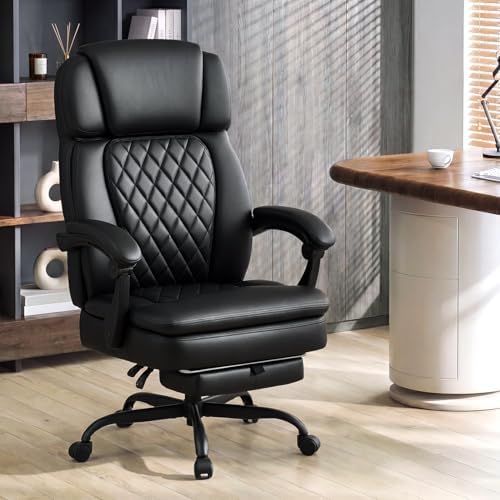 Big and Tall Office Chair 400lbs, PU Leather Executive Chair - Image 2