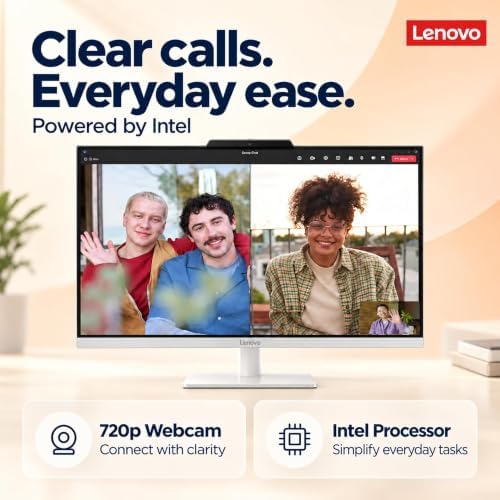 Lenovo IdeaCentre 24“ FHD All-in-One, 32GB RAM, 1TB SSD, Intel 4-Cores - Image 3