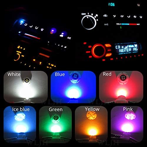WLJH Yellow T4.7 Neo Wedge LED HVAC Control Bulbs with 12mm Base - Image 2