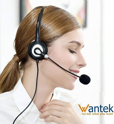 Wantek USB Headset with Microphone Noise Cancelling and in-line Controls, PC Headphone for Skype SoftPhone UC Business Call Center, Crystal Clear Chat, Super Lightweight, Ultra Comfort (UC600) - Image 5
